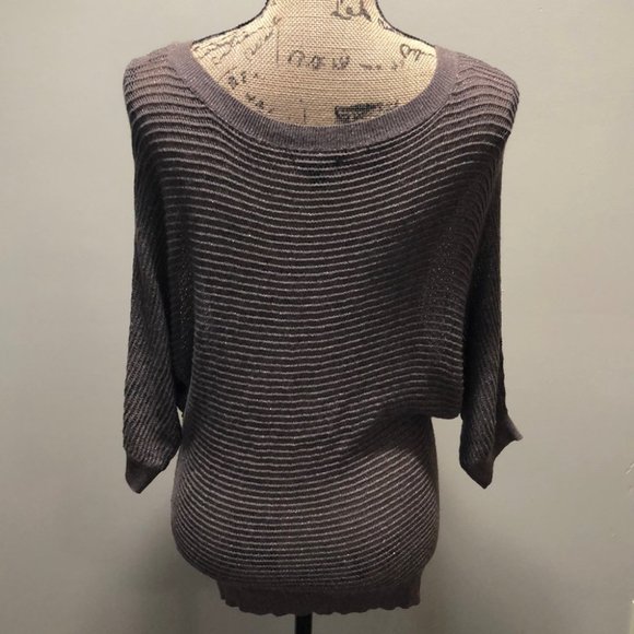 {Express} Mesh Dolman Sleeve Knit Sweater - Picture 6 of 8